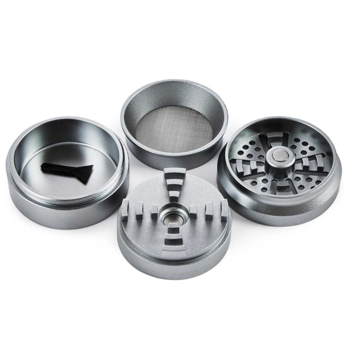 Granny’s Aluminium Grinder 4-teilig – 63 mm - Grannys Weed