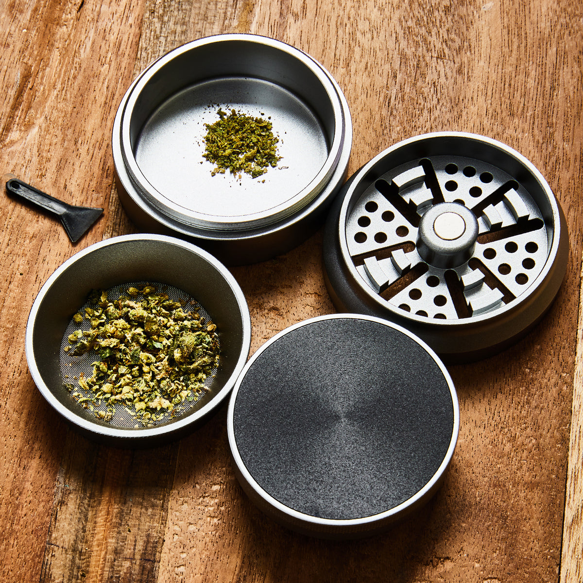 Granny’s Aluminium Grinder 4-teilig – 63 mm - Grannys Weed