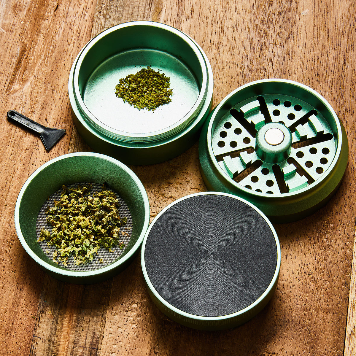Granny’s Aluminium Grinder 4-teilig – 63 mm - Grannys Weed