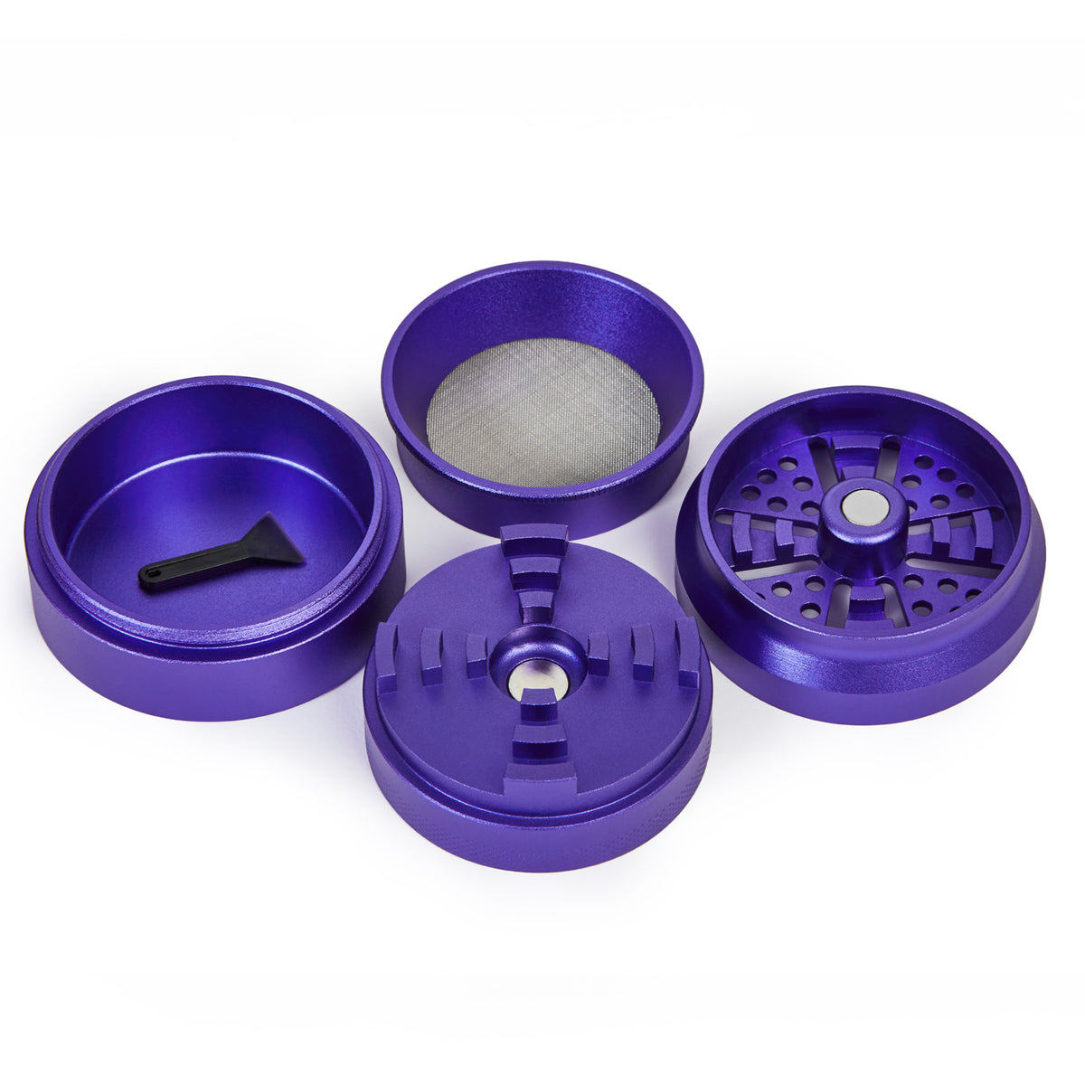 Granny’s Aluminium Grinder 4-teilig – 63 mm - Grannys Weed