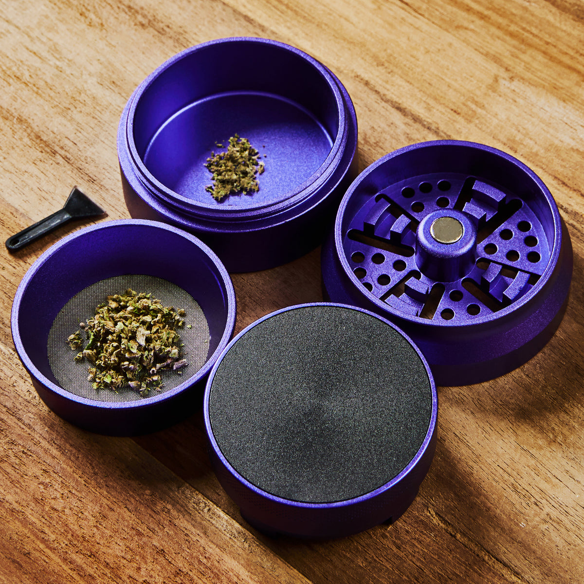 Granny’s Aluminium Grinder 4-teilig – 63 mm - Grannys Weed