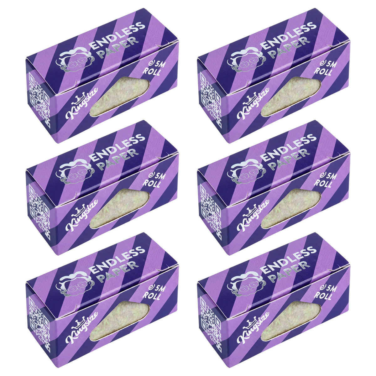 Granny's Endless Papers – 5 Meter Rolle, 45 mm breit (Zellstoff-Edition) - Grannys Weed