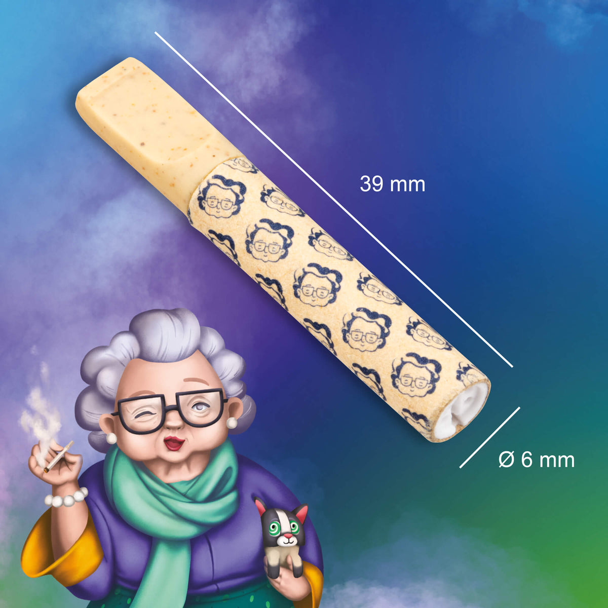 Granny’s Hybrid Aktivkohlefilter Deluxe – 6 mm, 50 Stück - Grannys Weed